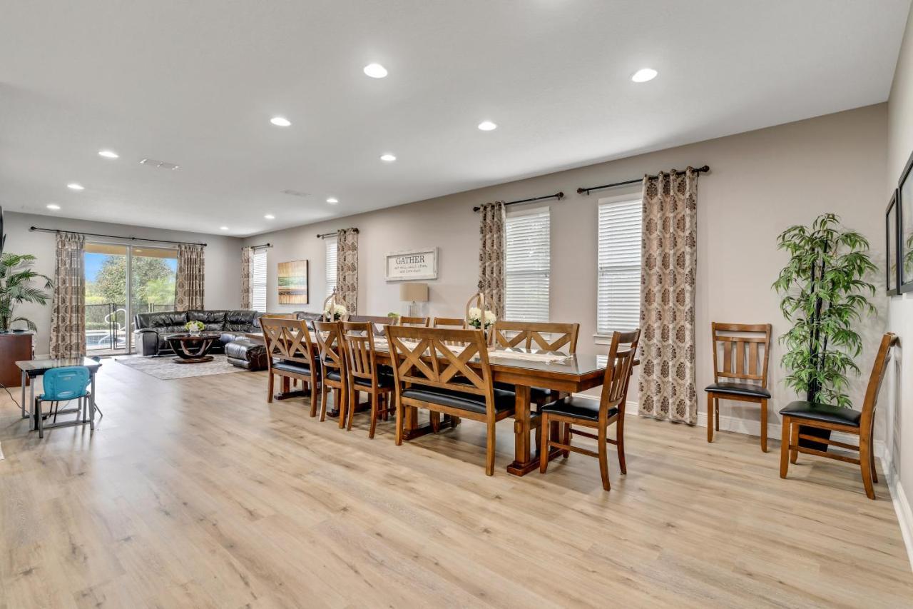 Huge 10 Bdr Family House With Arcades And Free Pool Heat Near Disney Orlando Kültér fotó
